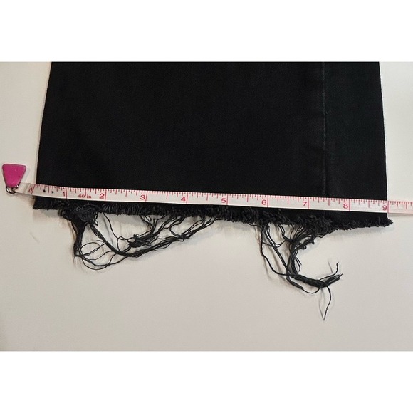 Hudson Barbara Bootcut Jeans High Rise Distressed Because The Night Black 30 EUC - Picture 8 of 11